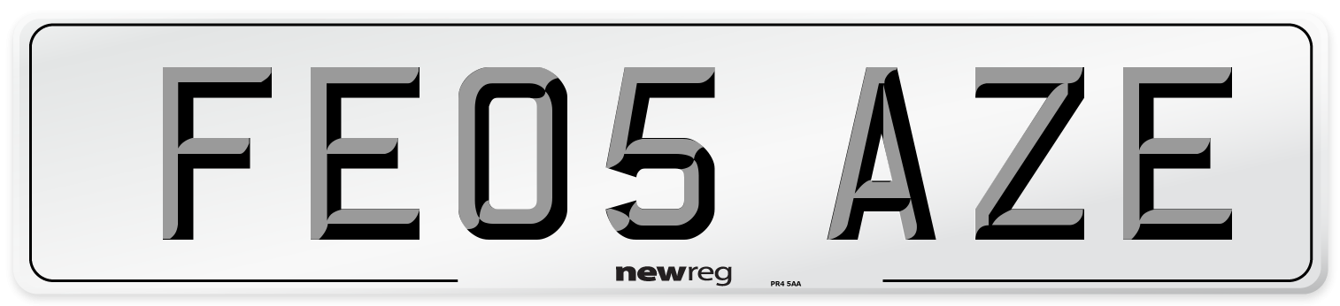 FE05 AZE Number Plate from New Reg